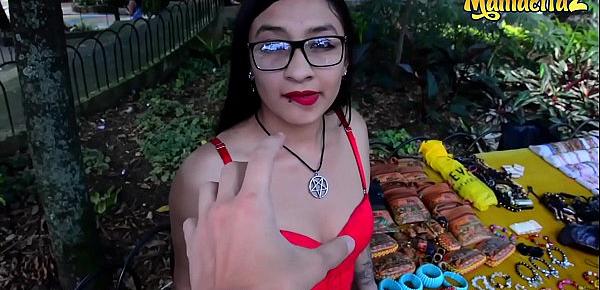  MAMACITAZ - Latina Teen Eva Cuervo Fucks With Stranger During Lunch Break